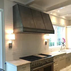Kitchen hood through the window photo