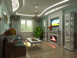 Living room with 4 doors design