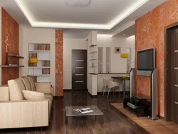 Living room with 4 doors design