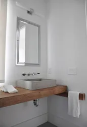 Gray sink in the bathroom interior