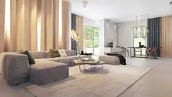 Интерьер Гостиной С Диваном Песочного Цвета