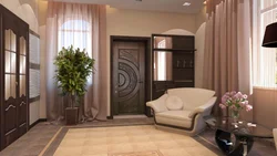 Living Room Interior Beige Dark