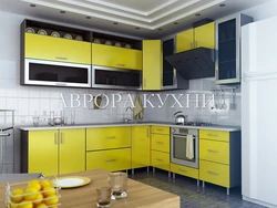 Sarı və qara mətbəx şəkilləri