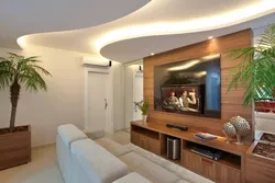 Plasterboard living room design photo