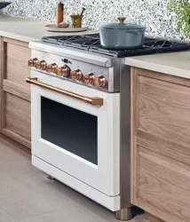 Electric stove in the kitchen interior