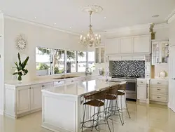 French Kitchen Living Room Design