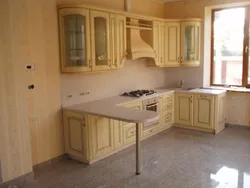 Kitchen Interior If The Kitchen Is Made Of Ash