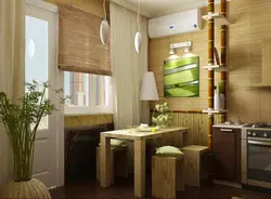 Bamboo kitchen interior photo