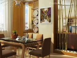 Bamboo Kitchen Interior Photo