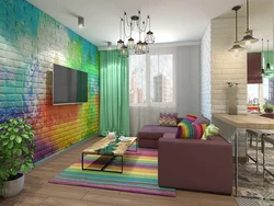 Colorful living room photo