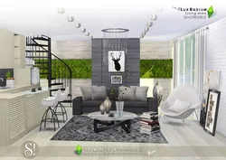 Sims 4 dizaynında qonaq otağı