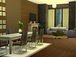 Sims 4 dizayndagi yashash xonasi