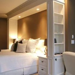 Bedroom design with bed divider