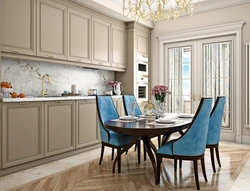 Neoclassical kitchen design 2023
