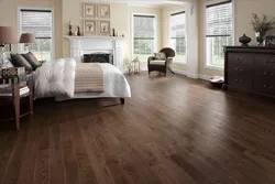 Wooden floor in the interior of the apartment photo
