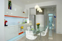 Kitchen design with bright accents