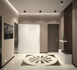 Cappuccino in the hallway interior