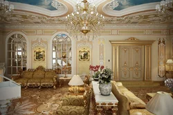 Living room interior rococo