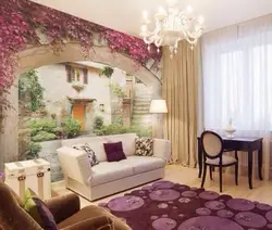 Фрески дизайн гостиной