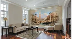 Фрески дизайн гостиной