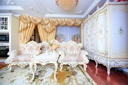 Гостиная в стиле рококо фото
