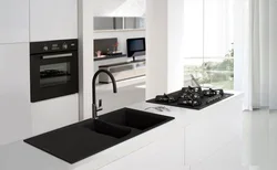 Kitchen Design With Black Faucet