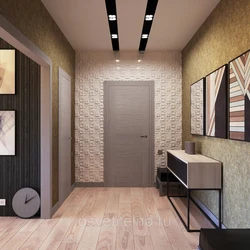 Hallway design mdf walls