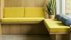 Couch in kitchen design