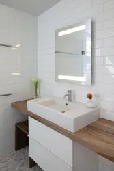 Тарҳи Ванна Бо Countertop Чӯбӣ