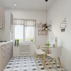 Kitchen in Khrushchev, Scandinavian design