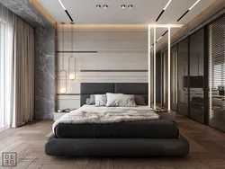 Modern style in the bedroom interior