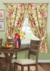 Curtains For The Kitchen With Tiebacks Photo