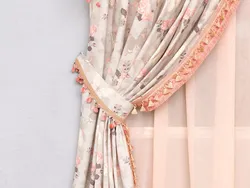 Curtains for the kitchen with tiebacks photo