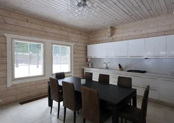 House interior imitation timber kitchen