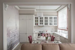 Living Room Kitchen Design In Pastel Colors