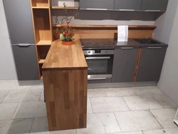 Wotan oak in the kitchen interior photo
