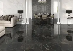 Плитка под мрамор в гостиной фото
