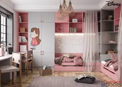 Bedroom design for two teenage girls