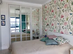 Floral bedroom interior