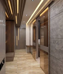 Porcelain Tiles On The Wall In The Hallway Interior Photo