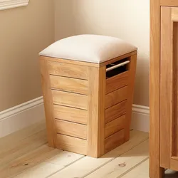 Do-It-Yourself Ottoman For The Hallway Made Of Wood Photo