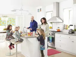Kitchen with family photos
