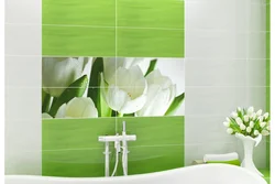 Bath design with tulips