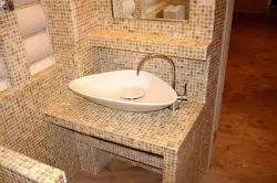 DIY bathroom countertop under the sink photo