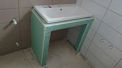 Стальніца ў ванную пад ракавіну сваімі рукамі фота