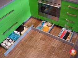 Photo of a kitchen with drawers below
