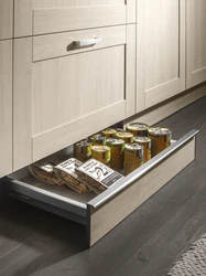 Photo of a kitchen with drawers below