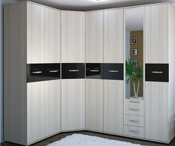 Corner wardrobe in the living room photo