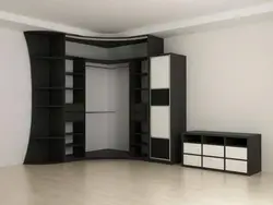 Qonaq otağında künc qarderobunun fotoşəkili