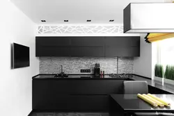 Black corner kitchens photo